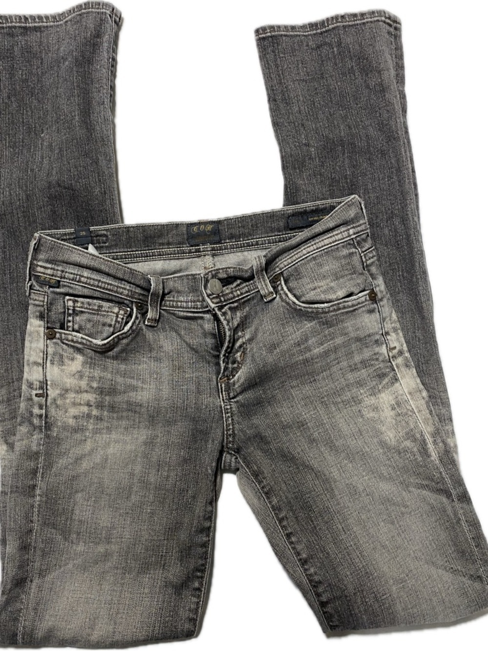 Citizens of Humanity Ava acid gray low rise Staight legs Jeans 25